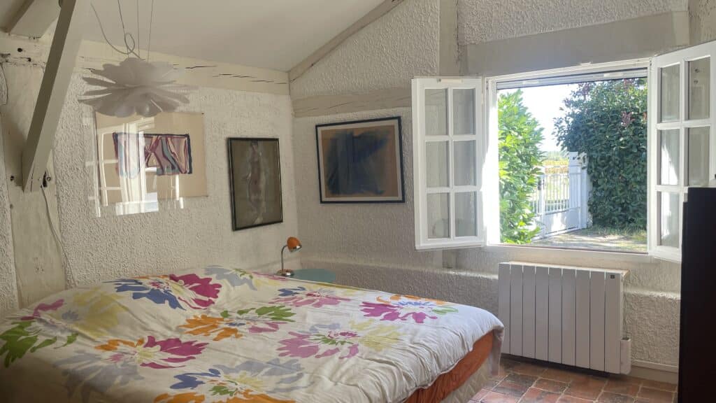 chambre 1 bergerie-petitcaoule-piscine-chevaux-maison-location-landes-maison à louer-accueil chevaux-maison à louer avec piscine